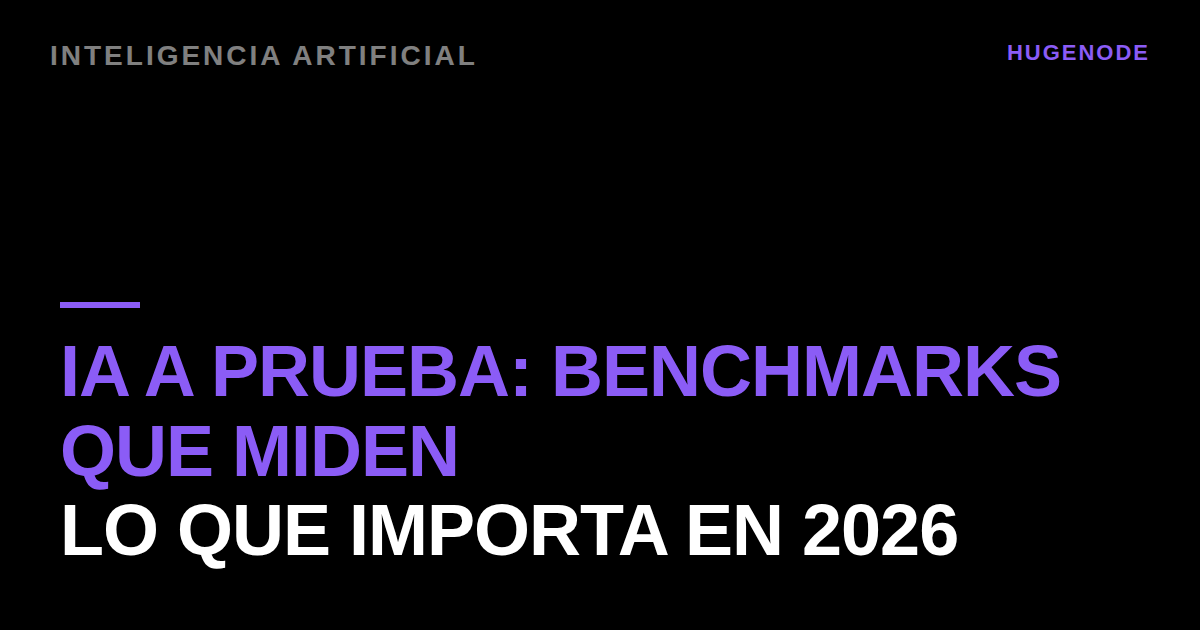 IA a prueba: benchmarks que miden lo que importa en 2026