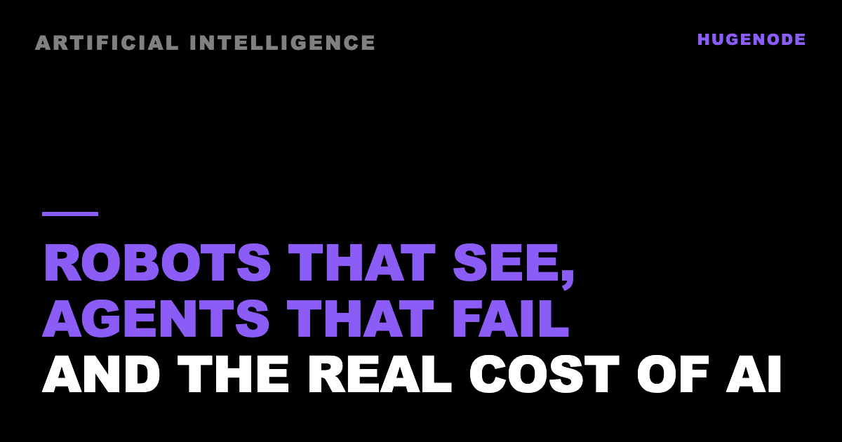 Robots that see, agents that fail and the real cost of AI