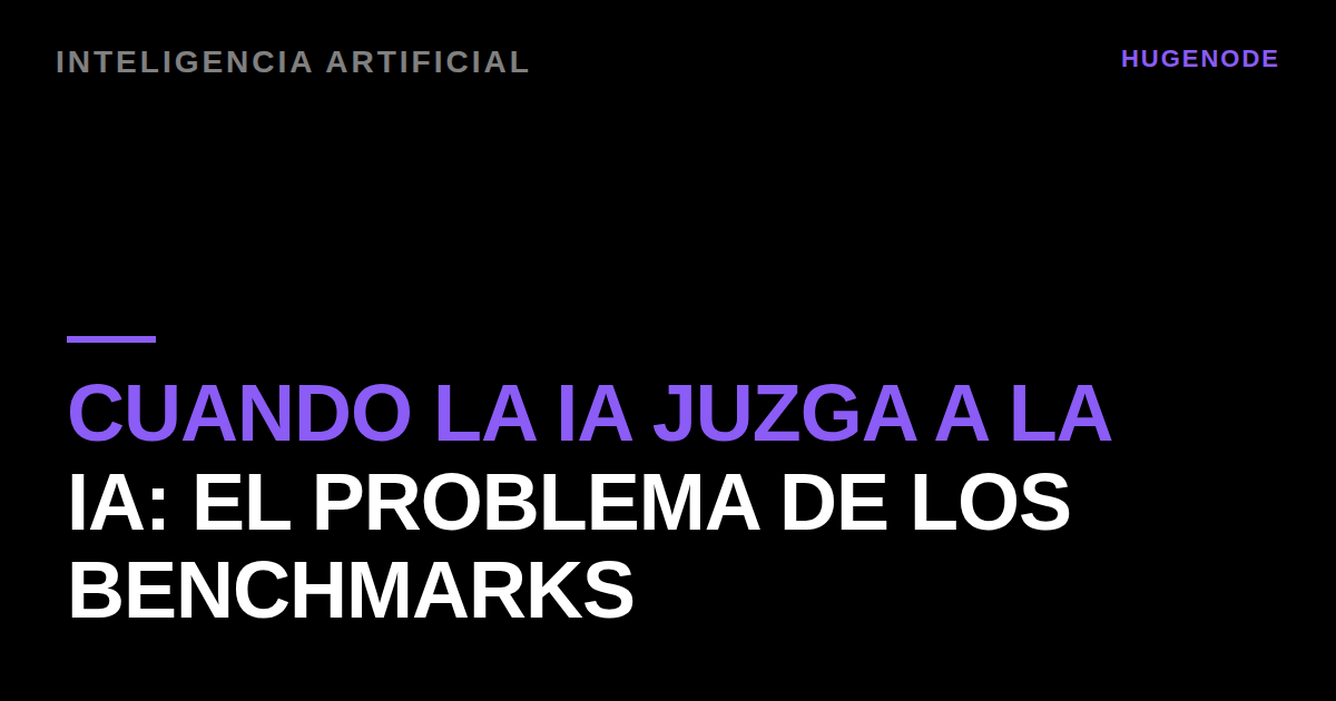 Cuando la IA juzga a la IA: el problema de los benchmarks